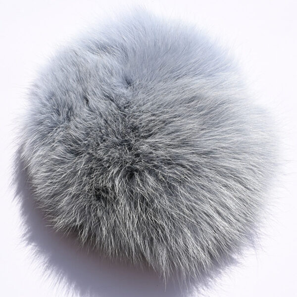 KOŽEŠINOVÉ KOLEČKO NA BAMBULI, BARVENÝ POLÁRNÍ LIŠKA (ŠEDÝ/MODRÝ)