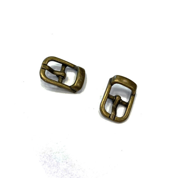 KOVOVÁ SEDLÁŘSKÁ PŘEZKA - 11 mm - STAROMOSAZ