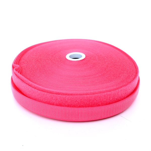 SUCHÝ ZIP (smyčka + háčky) - 25 mm - RŮŽOVÝ - 0.5 m