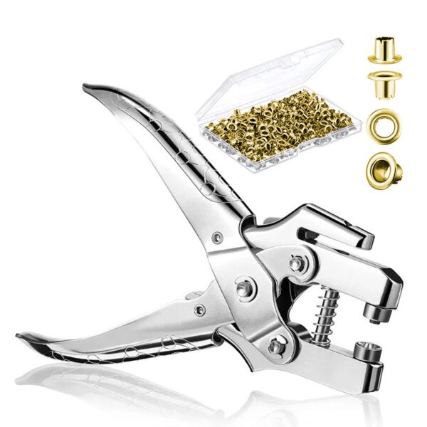 PRŮCHODKY SYPANÉ VNITŘNÍ PRŮMĚR - ZLATO - Ø5 mm  - 200 ks + NÁSTROJ