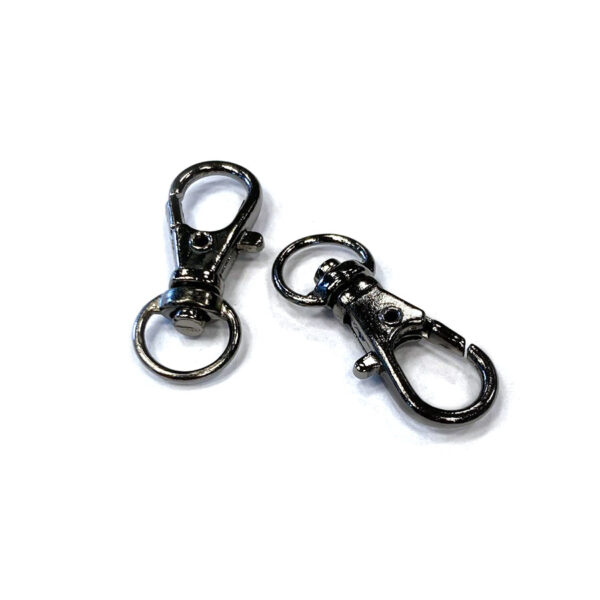 KOVOVÁ KARABINA 8 MM / ČERNÝ NIKL - 2 ks