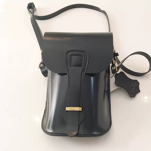 Crossbody kabelka Andex z pravé kůže - černá