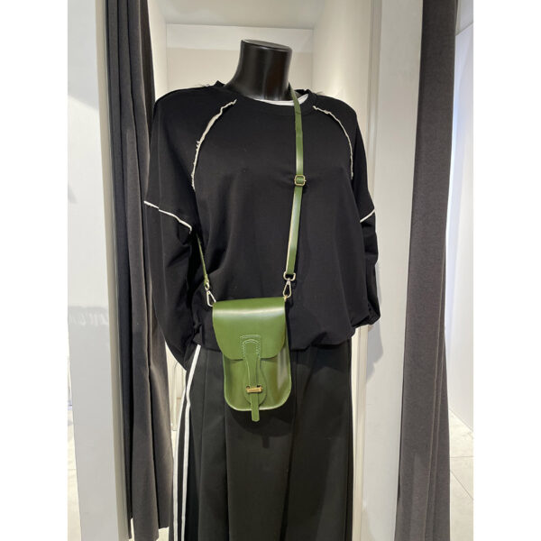 Crossbody kabelka Andex z pravé kůže - zelená