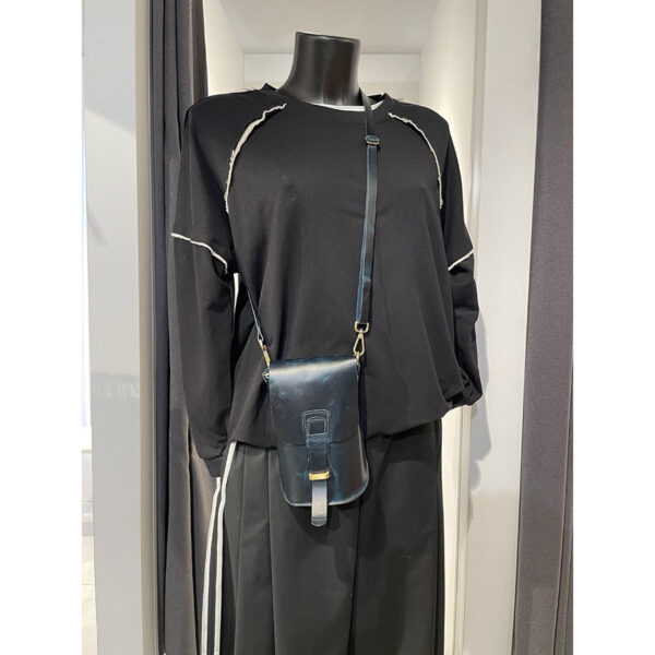 Crossbody kabelka Andex z pravé kůže - tmavě modrá