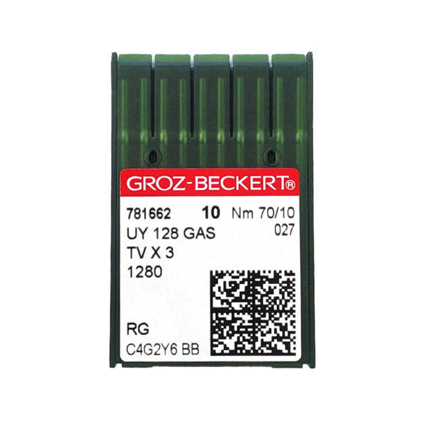 Strojové jehly do průmyslových strojů Groz-Beckert - UY 128 GAS - RG (Nm 70/10)