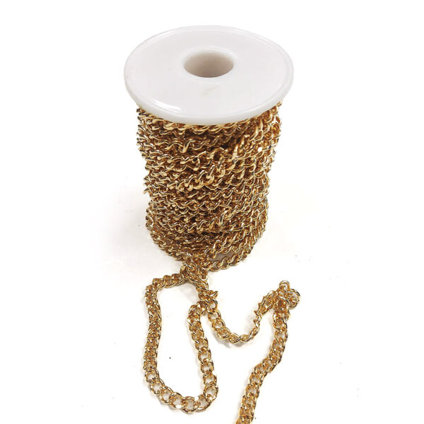 KOVOVÝ ŘETÍZEK NA KABELKU - 8 mm - ZLATÝ