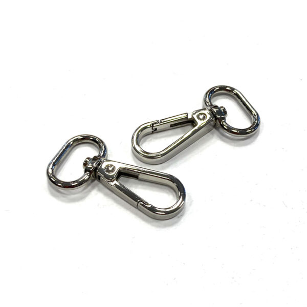 KOVOVÁ KARABINA - 20 mm - NIKL / ZLATÝ / ČERNÝ NIKL - 2 ks