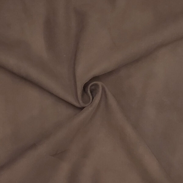 PRAVÁ KŮŽE JEHNĚTINA - NUBUK - HNĚDÁ - 0.5-0.6 mm