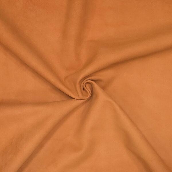 PRAVÁ KŮŽE JEHNĚTINA - NUBUK - ORANŽOVÁ - 0.5-0.6 mm