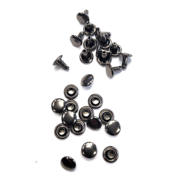 DUTÉ NÝTY  SEDLÁŘSKÝ NÝT ZAVŘENÝ - Ø9 mm - ČERNÝ NIKL