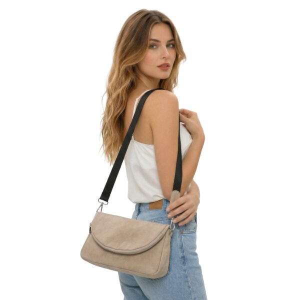 DÁMSKÁ KOŽENÁ KABELKA ANDEX –  BÉŽOVÝ