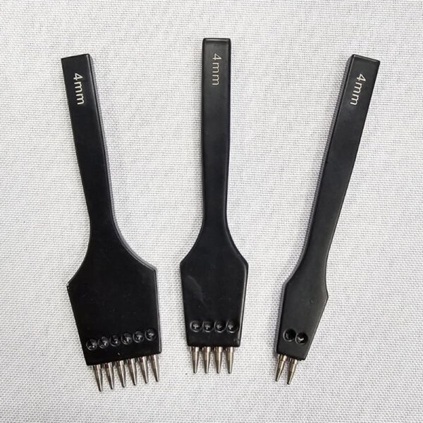 DĚROVACÍ DLÁTKA NA KŮŽE - 4 mm - SADA 3 ks