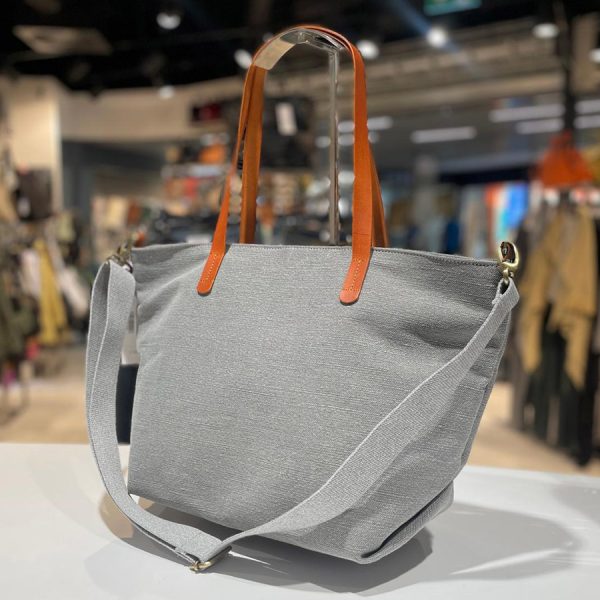 Dámská lněná taška Andex – šedá