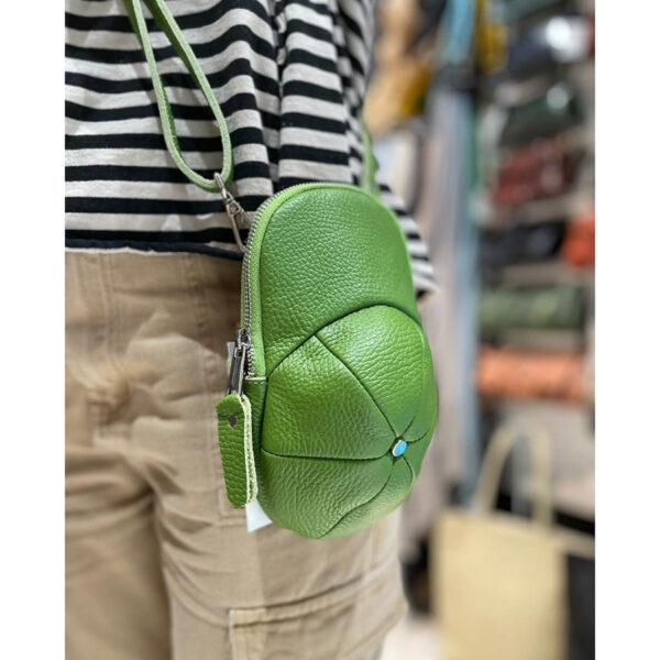 Crossbody kabelka Andex z pravé kůže – zelená