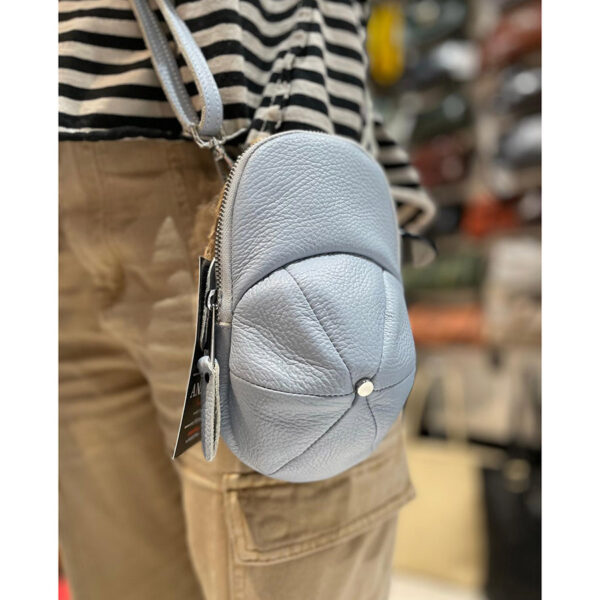 Crossbody kabelka Andex z pravé kůže – šedá