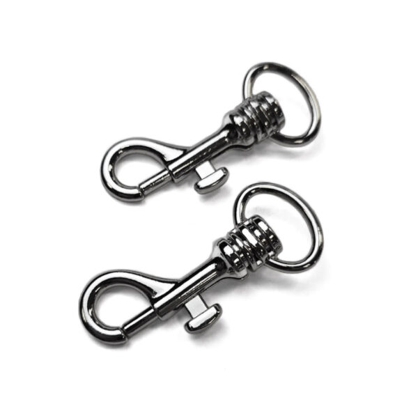 KOVOVÁ KARABINA - 20 mm - NIKL - 2 ks