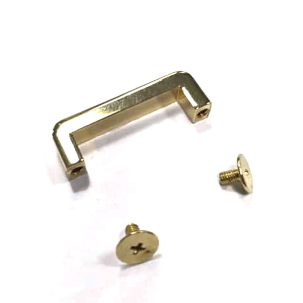 KOVOVÁ PLOCHÁ VSUVKA - ZLATA - 1 ks