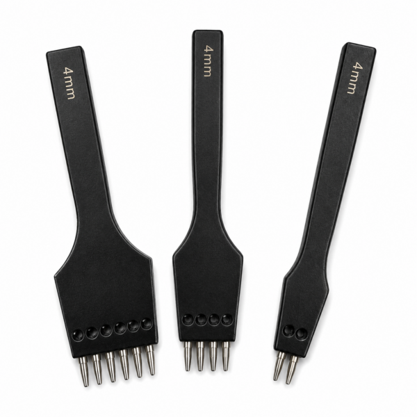 DĚROVACÍ DLÁTKA NA KŮŽE - 4 mm - SADA 3 ks