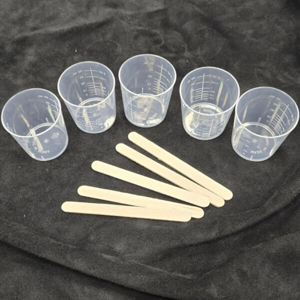 SADA PLASTOVÝCH KELÍMKŮ NA MÍCHÁNÍ BAREV