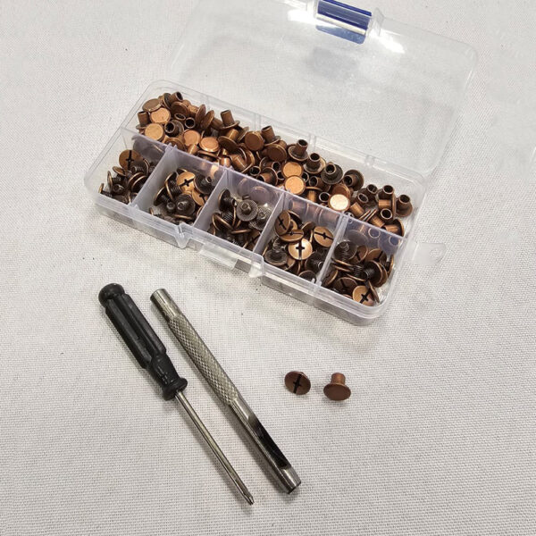 ŠROUBOVACÍ NÝT - MĚĎ - 100 ks + NÁSTROJE