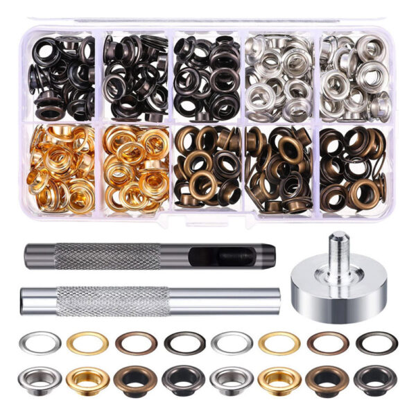 PRŮCHODKY SYPANÉ VNITŘNÍ PRŮMĚR - Ø6 mm  - 200 ks + NÁSTROJ