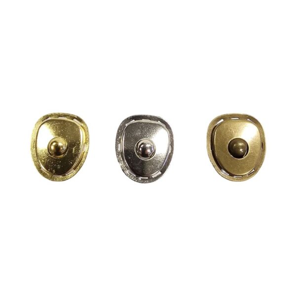 KOVOVÉ MAGNETICKÉ ZAPÍNÁNÍ – 20 x 23 mm – STAROMOSAZ / NIKL / ZLATÝ