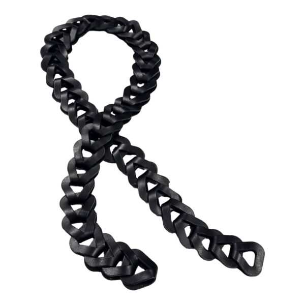 KOŽENÝ ŘETYÍZEK - ČERNA - 100x3.5cm