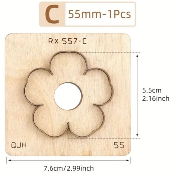 VYSEKÁVACÍ MATRICE - VÝSEK NA KŮŽI / 55-15mm