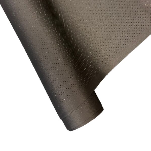 UMĚLÁ KŮŽE - КOŽENKА ČALOUNICKÁ – PERFOROVANÁ - METRAŽ - ČERNA