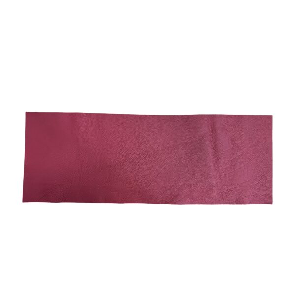 HOVĚZÍ KŮŽE - RŮŽOVÁ - HOTOVÉ KUS – 76x27cm . Tloušťka: 2.2mm