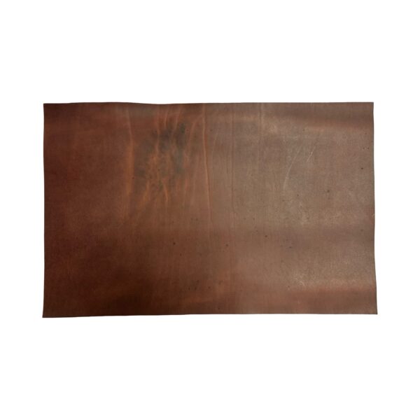 HOVĚZÍ KŮŽE - HNĚDA  - HOTOVÉ KUS – 49x32  - Tloušťka: 1.6mm