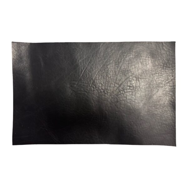 HOVĚZÍ KŮŽE - ČERNA -  HOTOVÉ KUS – 44x28cm . Tloušťka: 3.4mm