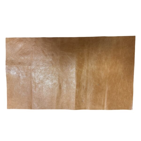 HOVĚZÍ KŮŽE - HOŘČICE - HOTOVÉ KUS – 46x26cm . Tloušťka: 0.6mm