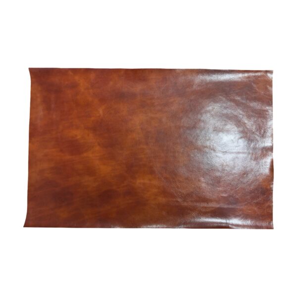 HOVĚZÍ KŮŽE - HNĚDA  -  HOTOVÉ KUS – 71x46cm . Tloušťka: 1.3mm