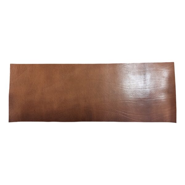 HOVĚZÍ KŮŽE - HNĚDA - HOTOVÉ KUS – 69x24cm . Tloušťka: 3.6mm