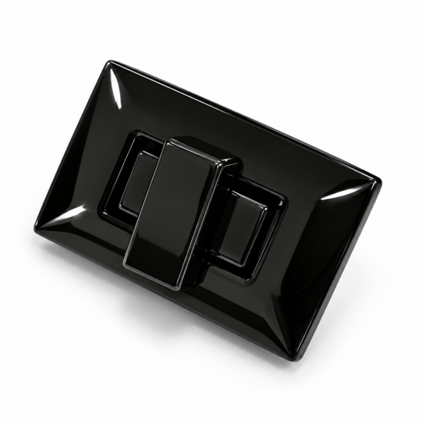 ZAPÍNÁNÍ KOVOVÉ - ZAPÍNÁNÍ NA KABELKU - 40x24mm -  ČERNÝ NIKL